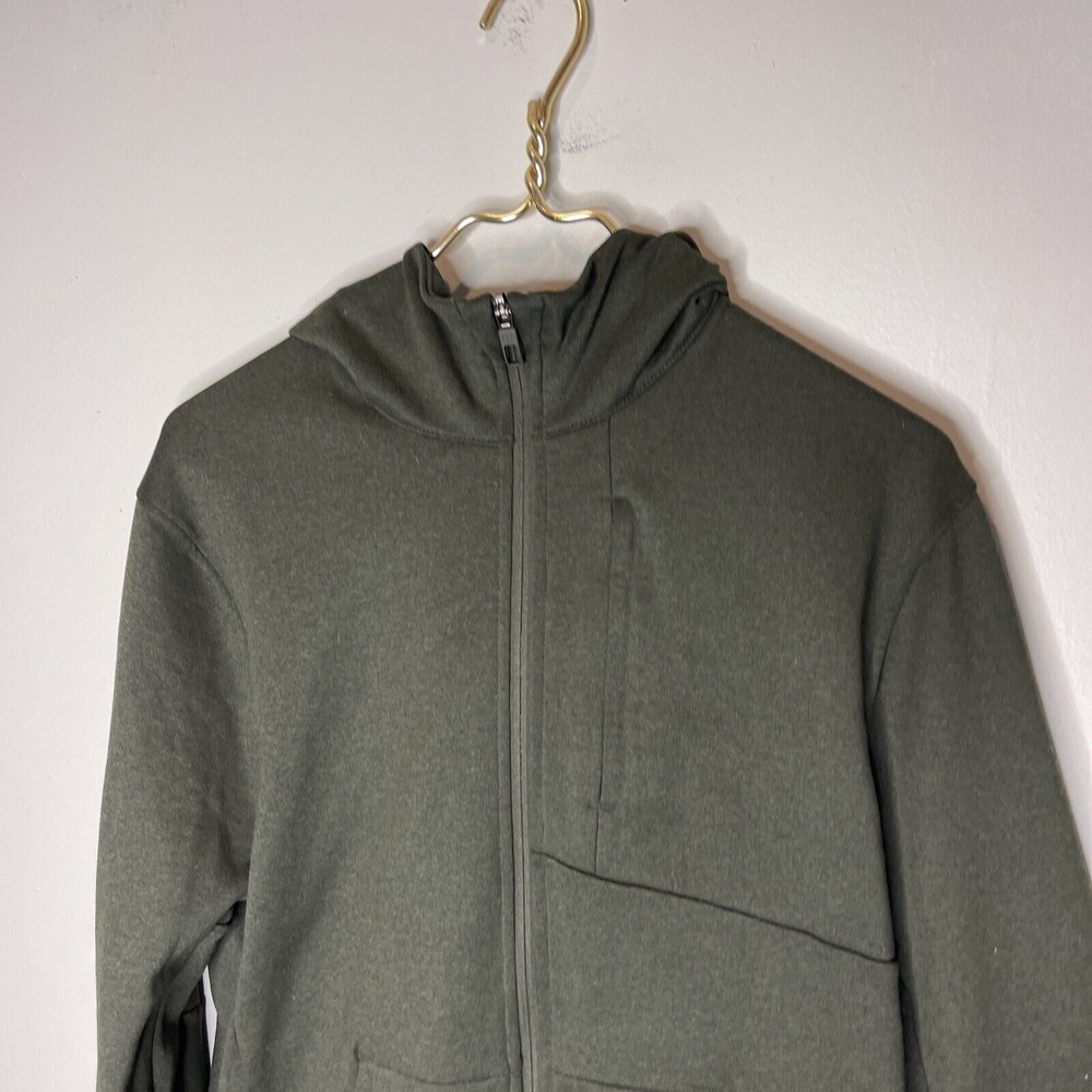 Lululemon Men's City Sweat Zip Hoodie Dark Olive Full Zipper Stretch LM3BC2S S - Picture 3 of 9